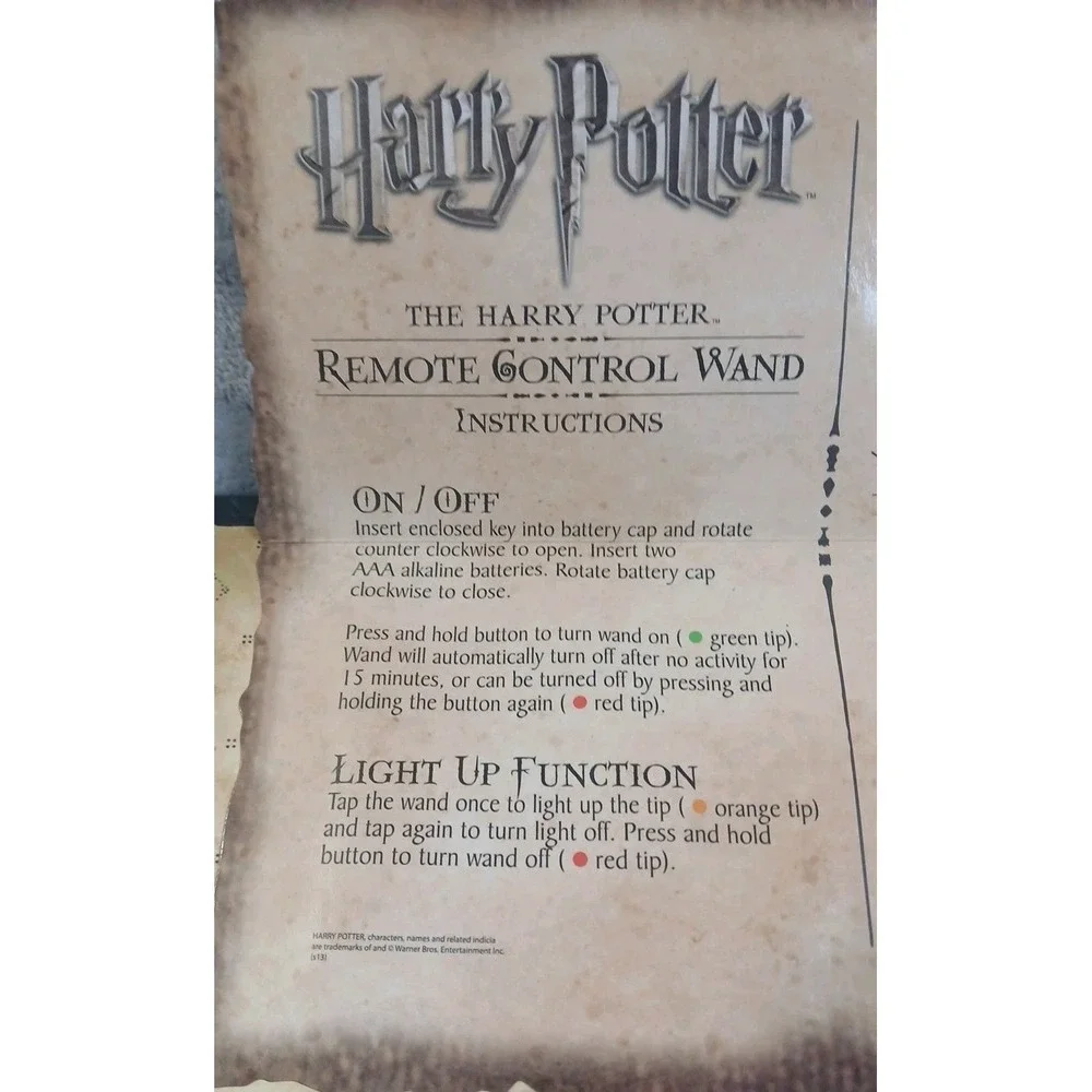 The Noble Collection Harry Potter TV Remote Control Wand NN8050 Collectible Gift